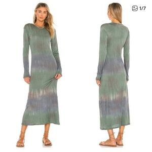 House of Harlow 1960 x REVOLVE Tie Dye Long Sleeve Knotted Midi Dress
